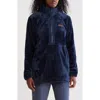 Columbia Fireside Textured Fleece Quarter Zip Pullover In Collegiate Navy