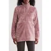 Columbia Fireside Textured Fleece Quarter Zip Pullover In Fig