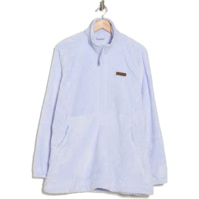 Columbia Fireside Textured Fleece Quarter Zip Pullover In Snowdrift