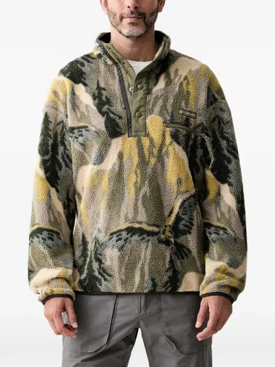 Columbia Fleece Graphic-print Sweater In Yellow