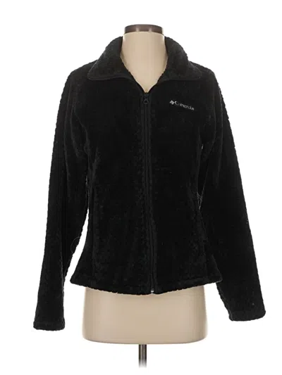 Pre-owned Columbia Fleece Jacket In Black