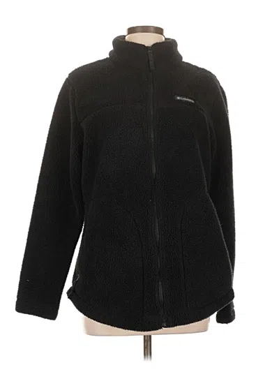 Pre-owned Columbia Fleece Jacket In Black