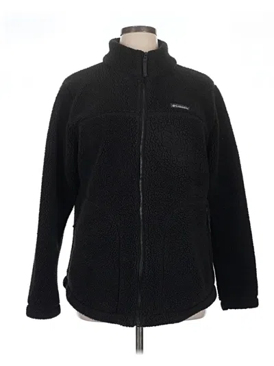Pre-owned Columbia Fleece Jacket In Black