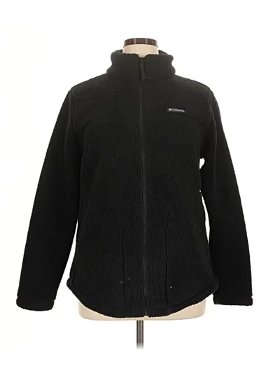 Pre-owned Columbia Fleece Jacket In Black