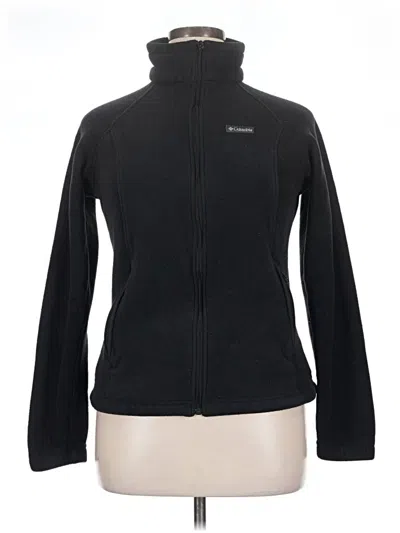 Pre-owned Columbia Fleece Jacket In Black