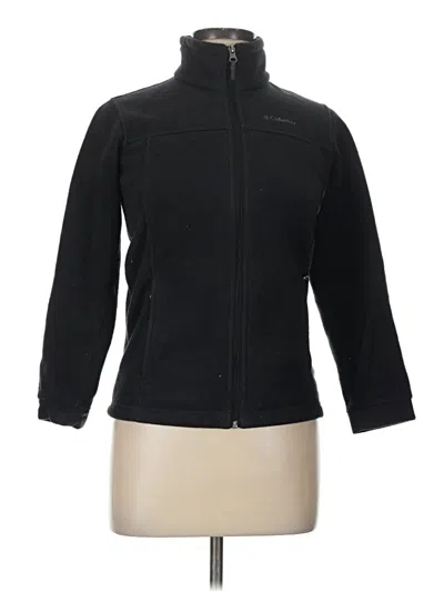 Pre-owned Columbia Fleece Jacket In Black
