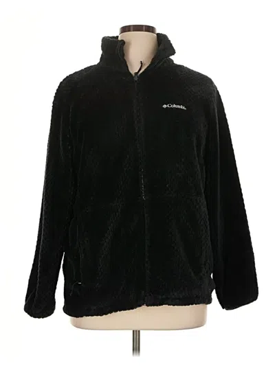 Pre-owned Columbia Fleece Jacket In Black
