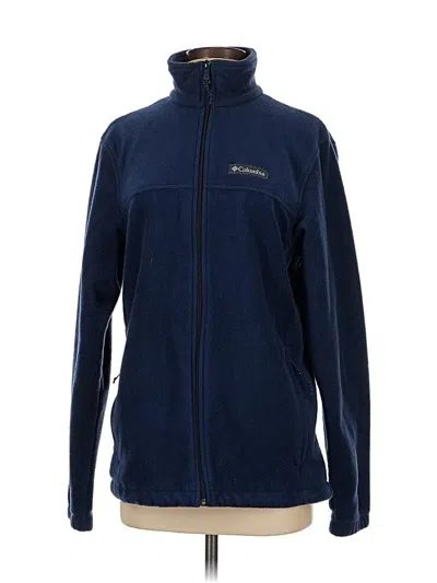 Pre-owned Columbia Fleece Jacket In Blue