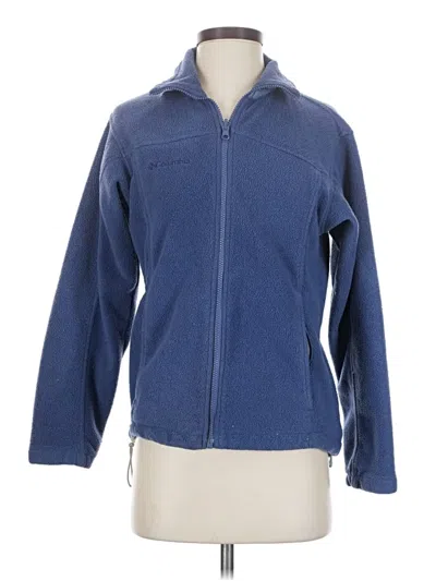 Pre-owned Columbia Fleece Jacket In Blue