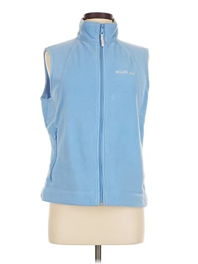 Pre-owned Columbia Fleece Jacket In Blue