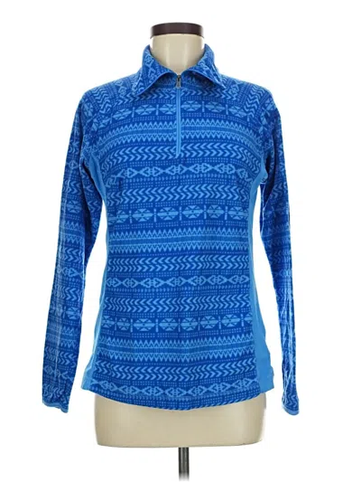 Pre-owned Columbia Fleece Jacket In Blue