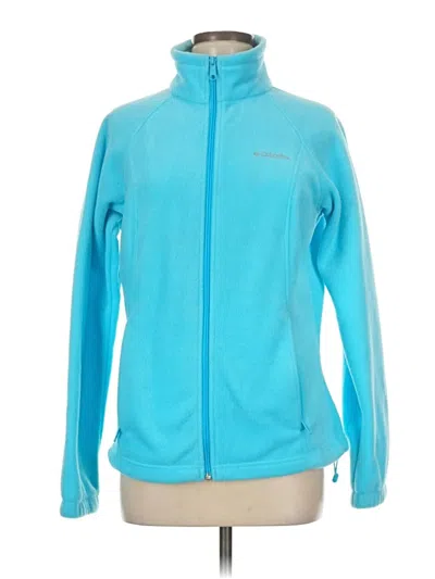 Pre-owned Columbia Fleece Jacket In Blue