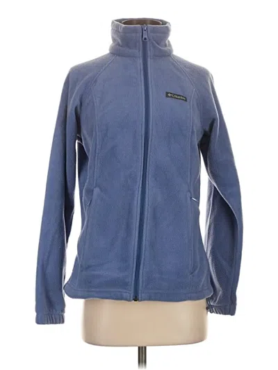 Pre-owned Columbia Fleece Jacket In Blue