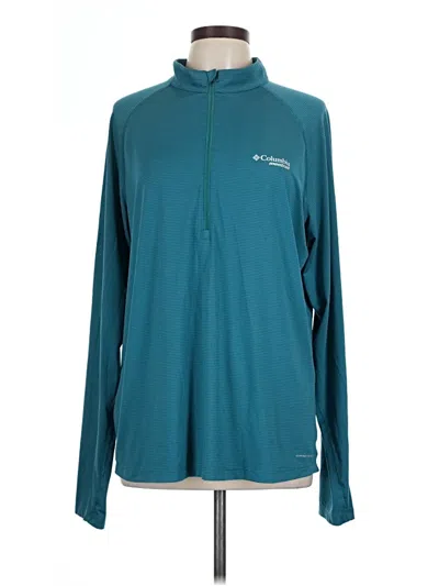 Pre-owned Columbia Fleece Jacket In Blue