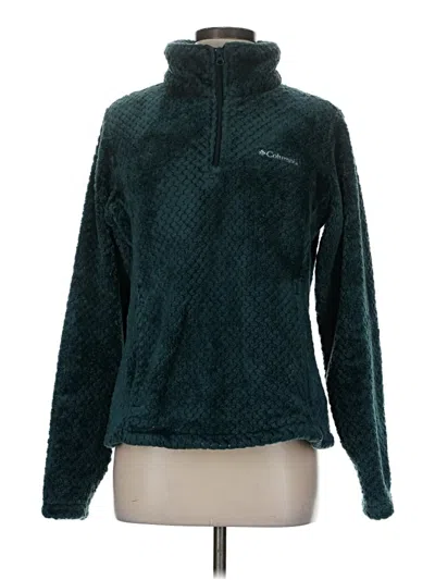 Pre-owned Columbia Fleece Jacket In Blue