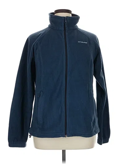 Pre-owned Columbia Fleece Jacket In Blue