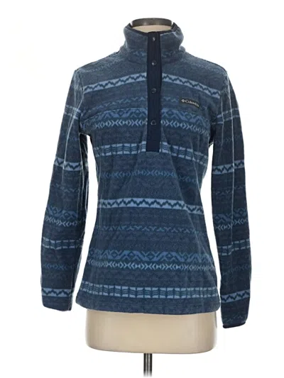 Pre-owned Columbia Fleece Jacket In Blue
