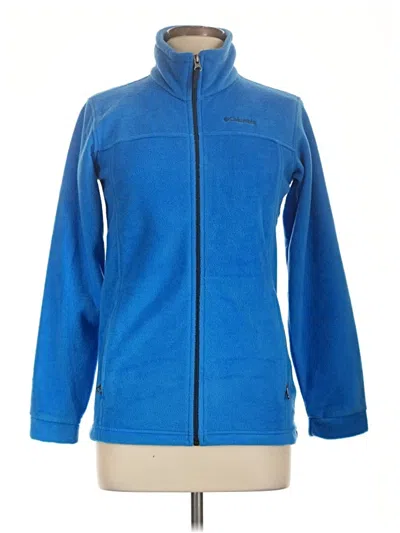 Pre-owned Columbia Fleece Jacket In Blue