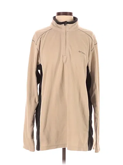 Pre-owned Columbia Fleece Jacket In Brown