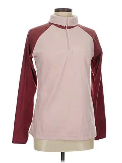 Pre-owned Columbia Fleece Jacket In Burgundy