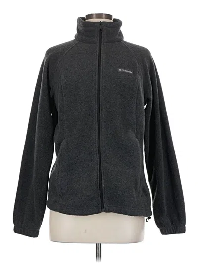 Pre-owned Columbia Fleece Jacket In Gray