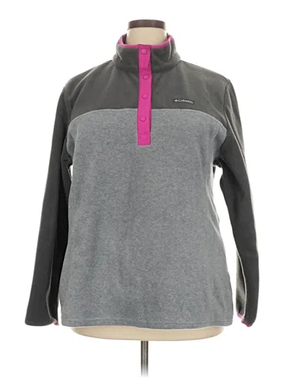 Pre-owned Columbia Fleece Jacket In Gray