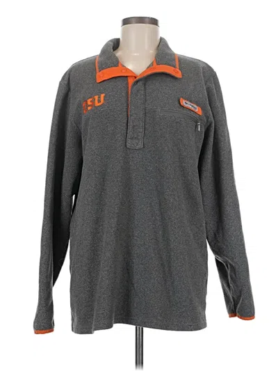 Pre-owned Columbia Fleece Jacket In Gray