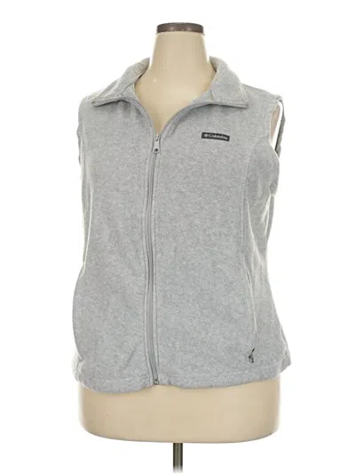 Pre-owned Columbia Fleece Jacket In Gray