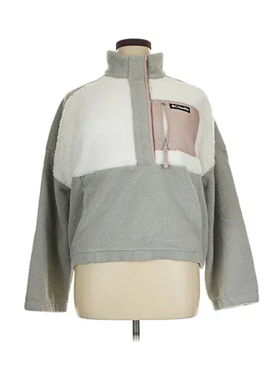 Pre-owned Columbia Fleece Jacket In Gray