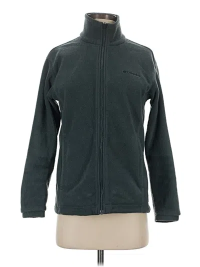 Pre-owned Columbia Fleece Jacket In Green