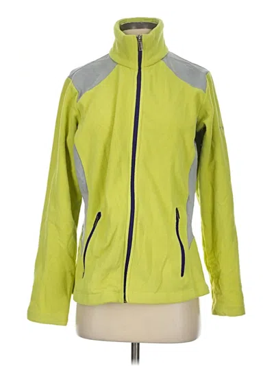 Pre-owned Columbia Fleece Jacket In Green