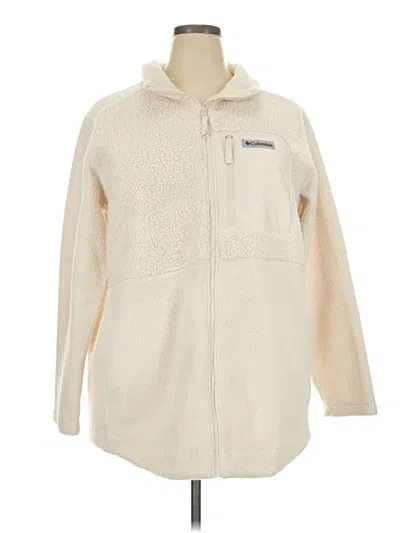 Pre-owned Columbia Fleece Jacket In Ivory