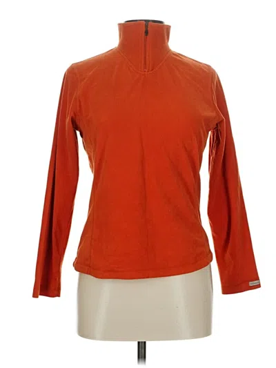Pre-owned Columbia Fleece Jacket In Orange
