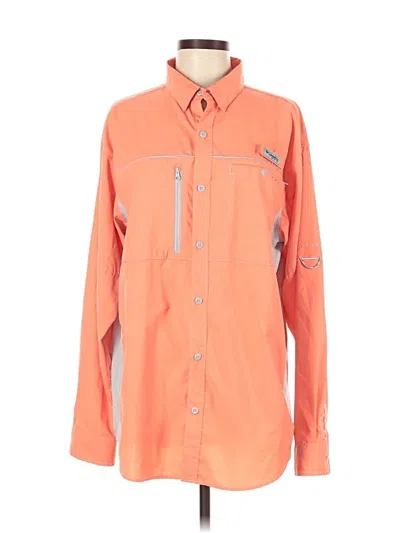 Pre-owned Columbia Fleece Jacket In Orange