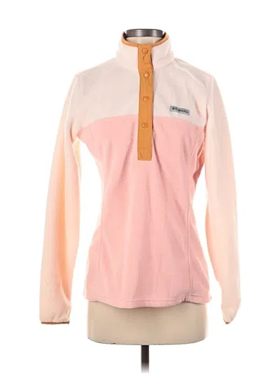 Pre-owned Columbia Fleece Jacket In Pink