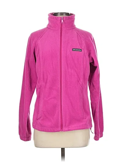 Pre-owned Columbia Fleece Jacket In Pink