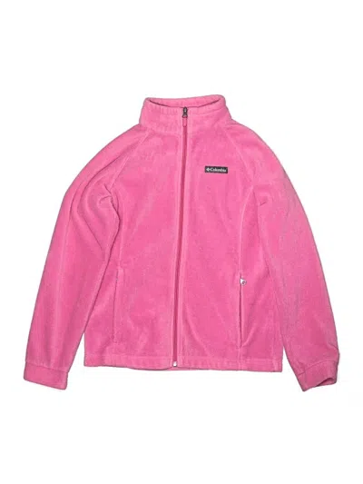 Pre-owned Columbia Kids' Fleece Jacket In Pink
