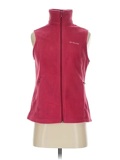 Pre-owned Columbia Fleece Jacket In Pink