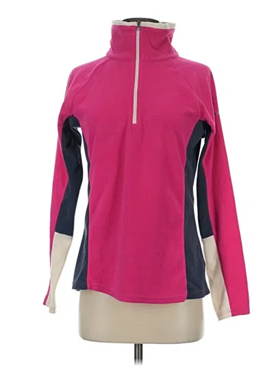 Pre-owned Columbia Fleece Jacket In Pink