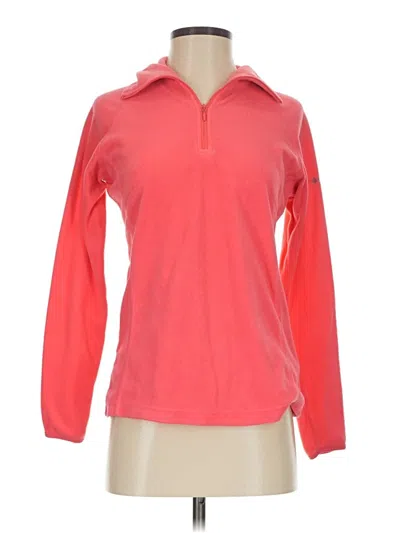 Pre-owned Columbia Fleece Jacket In Pink