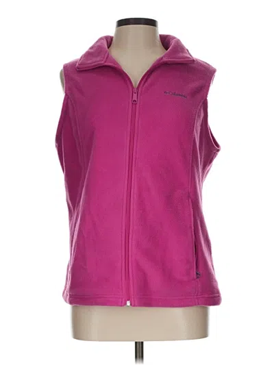 Pre-owned Columbia Fleece Jacket In Pink