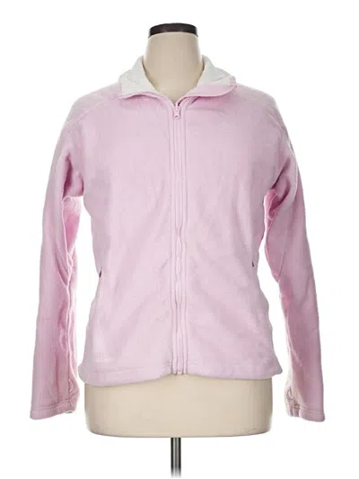 Pre-owned Columbia Fleece Jacket In Pink