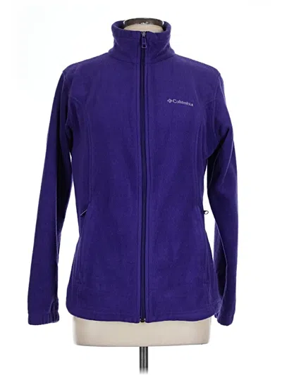 Pre-owned Columbia Fleece Jacket In Purple