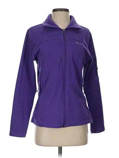 Pre-owned Columbia Fleece Jacket In Purple