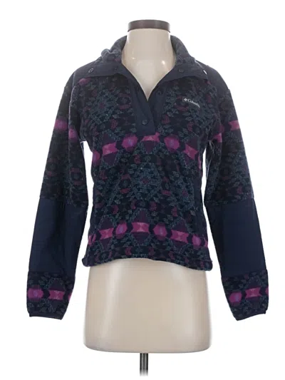 Pre-owned Columbia Fleece Jacket In Purple
