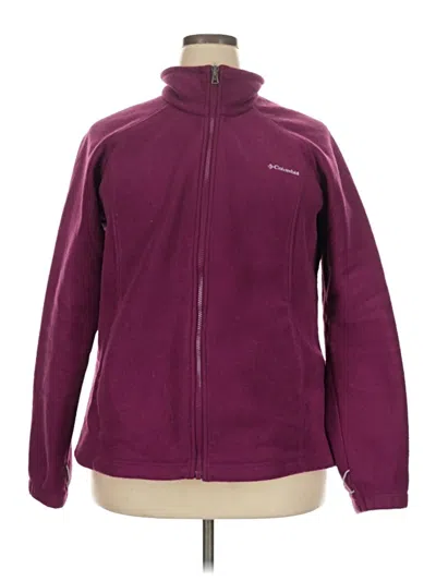 Pre-owned Columbia Fleece Jacket In Purple