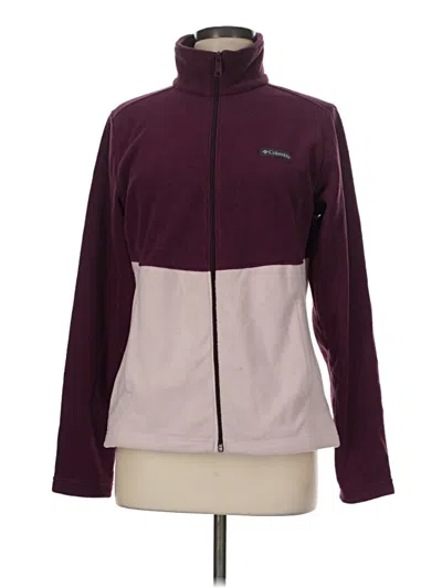 Pre-owned Columbia Fleece Jacket In Purple