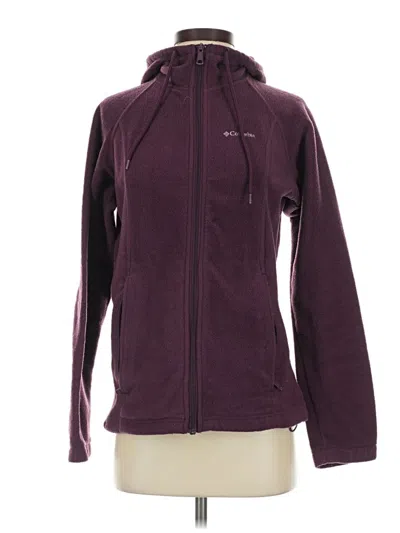Pre-owned Columbia Fleece Jacket In Purple