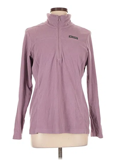 Pre-owned Columbia Fleece Jacket In Purple
