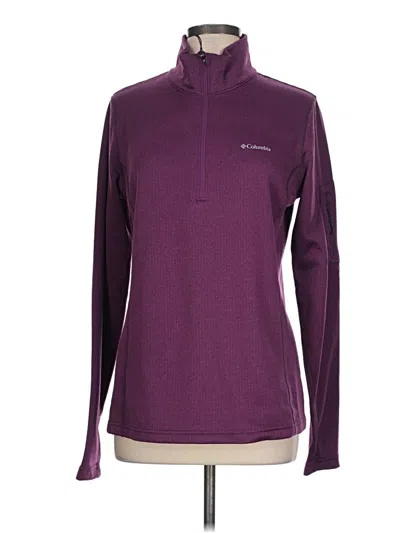 Pre-owned Columbia Fleece Jacket In Purple